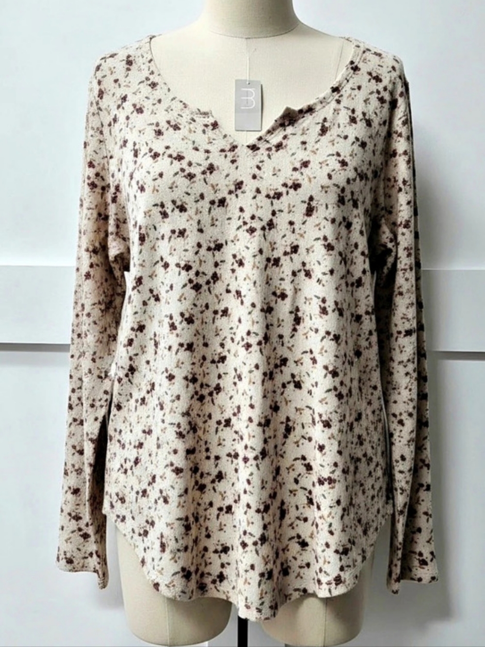 Maurices Floral Long Sleeve Tunic Size Medium NWT